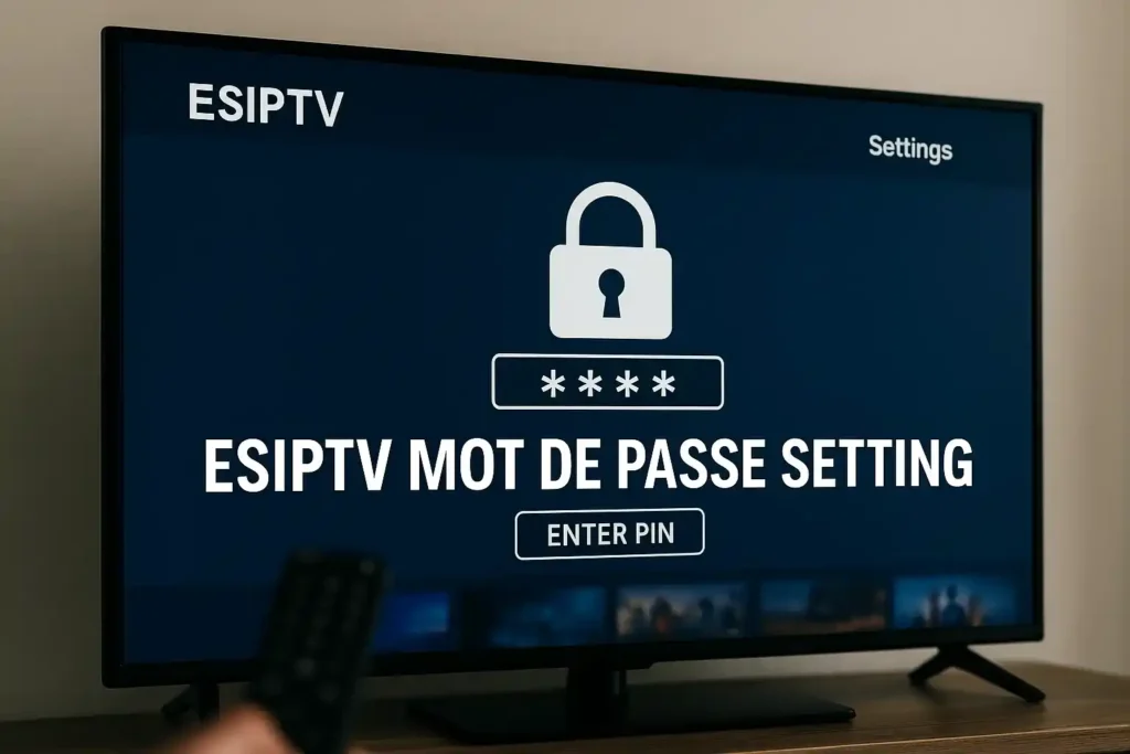 esiptv mot de passe setting​